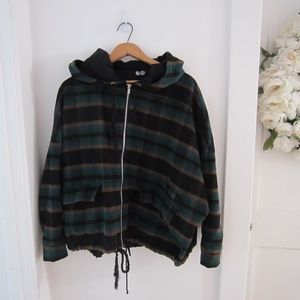 UO CHEAP MONDAY OS Oversized Mary Plaid Jacket